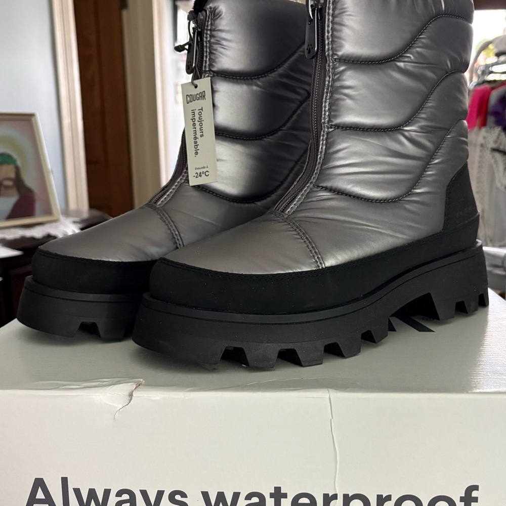 Cougar Metallic Gray Winter Boots